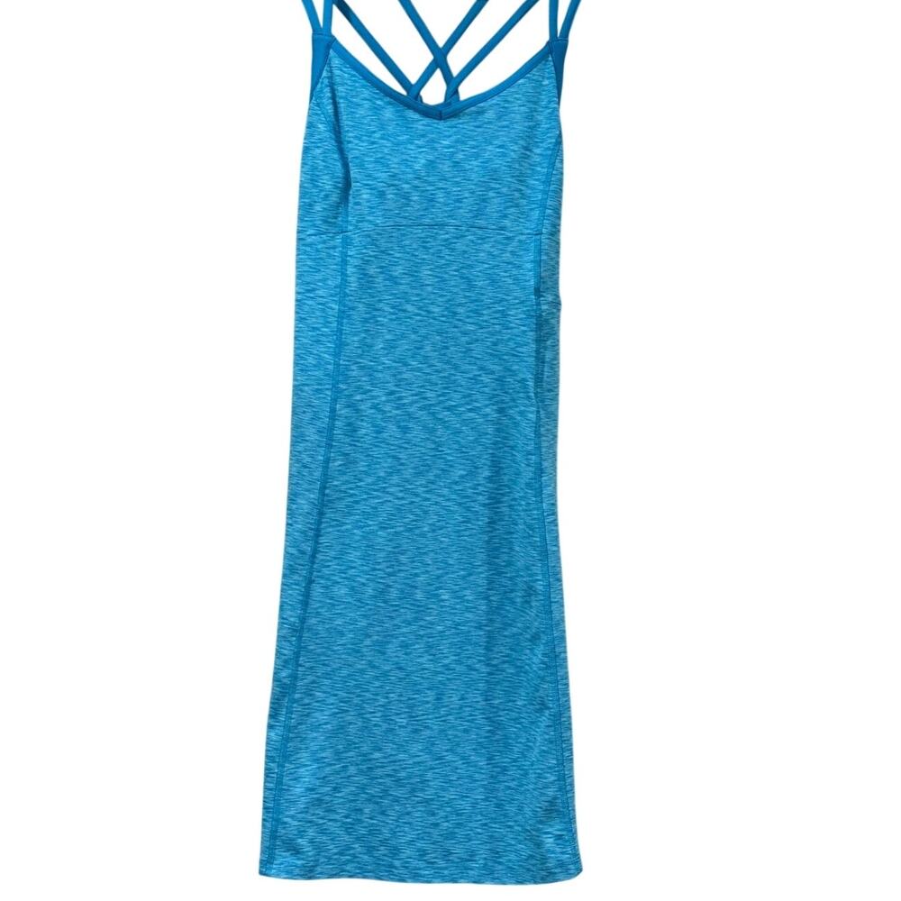The North Face Tennis Dress Blue Strappy Athletic Shelf Bra Women's Small Petite